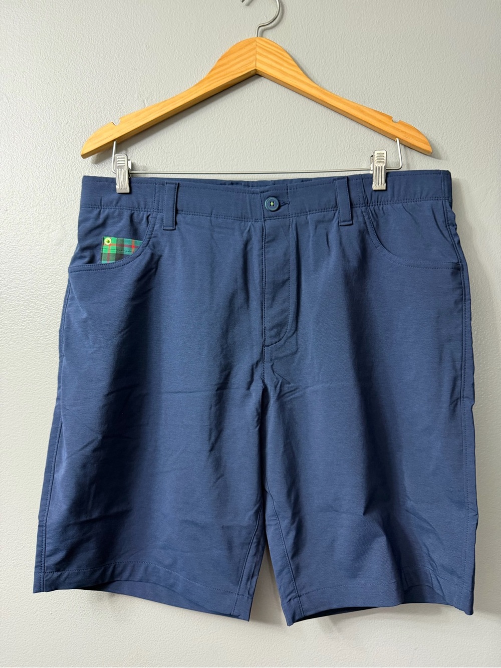 William Murray Navy Performarmace straight fit golf shorts 36